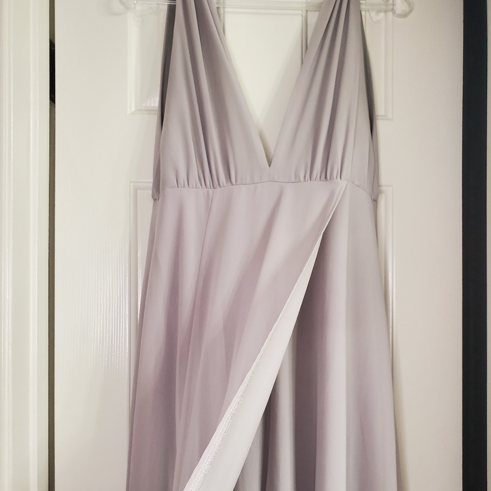 Womens formal maxi grey dress size small